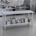 Thumbnail image #4 for 108-Inch Stainless Steel Work Table with Undershelf, No Backsplash