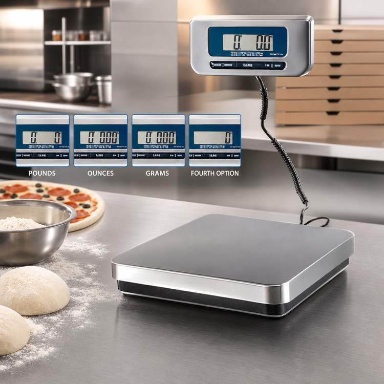 Product image #4 for Edlund EPZ-20H Digital Pizza Scale with Quick Disconnect Foot Tare, 20 lb Capacity