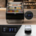 Thumbnail image #4 for Omcan 26-Inch Open Refrigerated Display Case with LED Lighting, Night Curtain, and Casters