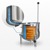 Thumbnail image #4 for Crown DC-12 12 Gallon Direct Steam Counter Tilting Kettle