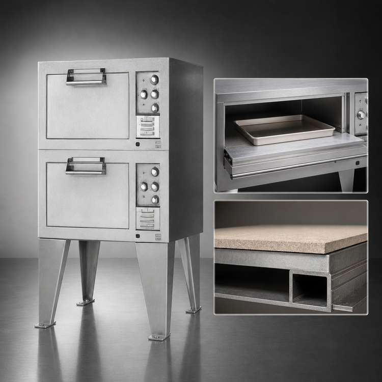Product image #4 for Lang Marine Single-Deck Electric Deck Oven with 27-Inch Bolt-Down Legs