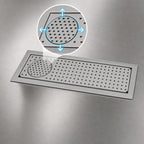 Thumbnail image #4 for Eagle Group DIGRT-24 Drop-In Glass Rinser Trough, 26-Inch, Type 300 Stainless Steel, Inline Pressure Regulator