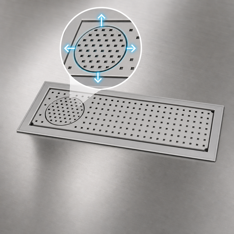 Product image #4 for Eagle Spec-Bar Drop-In Glass Rinser Trough
