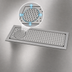 Thumbnail image #4 for Eagle Spec-Bar Drop-In Glass Rinser Trough