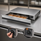 Thumbnail image #4 for APW Wyott (Middleby) X*PERT SPTU-30 Countertop Heat & Hold Thermo Drawer, Stainless Steel, Fits Under 31-Size Roller Grills