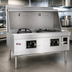 Thumbnail image #4 for MasterRange Two-Chamber Gas Wok Range with Stainless Steel Sides and Swing Faucets