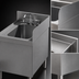 Thumbnail image #4 for Advance Tabco Prestige SU-25R Right Welded Side Splash for 25-Inch Bar Sink Units