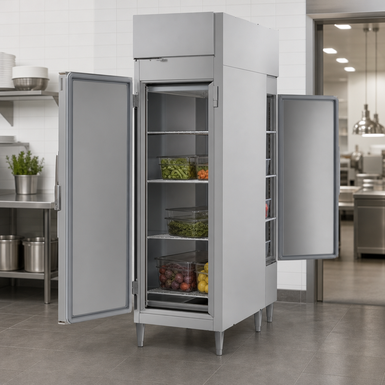 Product image #4 for Victory UltraSpec Extra Wide Pass-Thru Solid Door Warming Cabinet, Standard Depth, 26.2 Cu. Ft., 1-Section, Stainless Steel