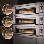 Thumbnail image #4 for Doyon Baking Equipment (Middleby) Artisan 4T3 Triple-Deck Electric Stone Hearth Oven with Programmable Controls and Steam Injection