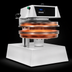 Thumbnail image #4 for Apex Pro X2M Countertop Automatic Hydraulic Pizza Dough Press with Heated Platens