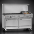 Thumbnail image #4 for Southbend Ultimate 60-Inch Commercial Gas Combination Range with 5 Burners, 24-Inch Griddle/Broiler, Standard Oven, and Cabinet Base