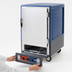 Thumbnail image #4 for Metro C5 Insulation Armour Blue Half-Height Heated Holding & Proofing Cabinet with Moisture Control, Solid Door, Lip Load Slides, 17-Pan Capacity