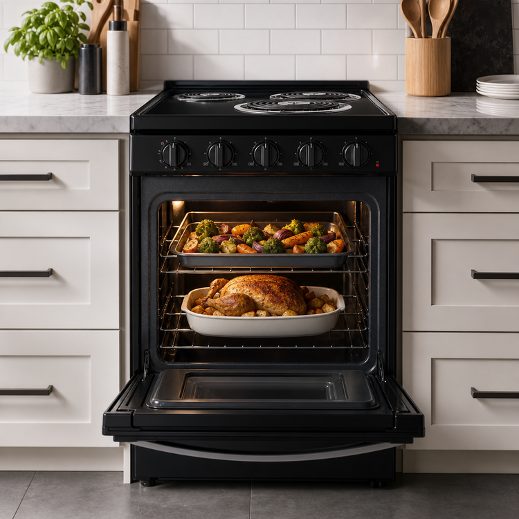 Product image #5 for Summit Appliance 24-Inch Freestanding Electric Coil Range with 2.9 Cu. Ft. Oven