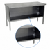 Thumbnail image #4 for John Boos 84-Inch x 30-Inch 14-Gauge Stainless Steel Open Front Enclosed Base Work Table with Undershelf