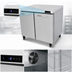 Thumbnail image #4 for Kool-It Signature KUCF-36-2 Double Door Undercounter Freezer, 9.5 Cu. Ft., Stainless Steel, 115V