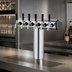Thumbnail image #4 for Perlick Winged Tee Countertop Glycol-Cooled 5-Faucet Draft Tower, Polished Chrome
