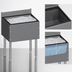 Thumbnail image #4 for CHOICE Extra Deep 48-Inch Stainless Steel Underbar Ice Bin with Open-Channel Backsplash, 185 lb. Capacity