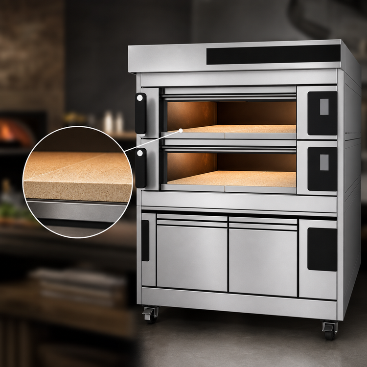 Product image #4 for Moretti Forni S50E Series 2-Deck Electric Pizza Deck Oven with Prover