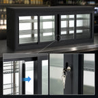 Thumbnail image #5 for Perlick Corporation SDBR96 96-Inch Four-Section Sliding Glass Door Remote Refrigerated Back Bar Cabinet, 32.6 Cu. Ft., Stainless Steel Interior