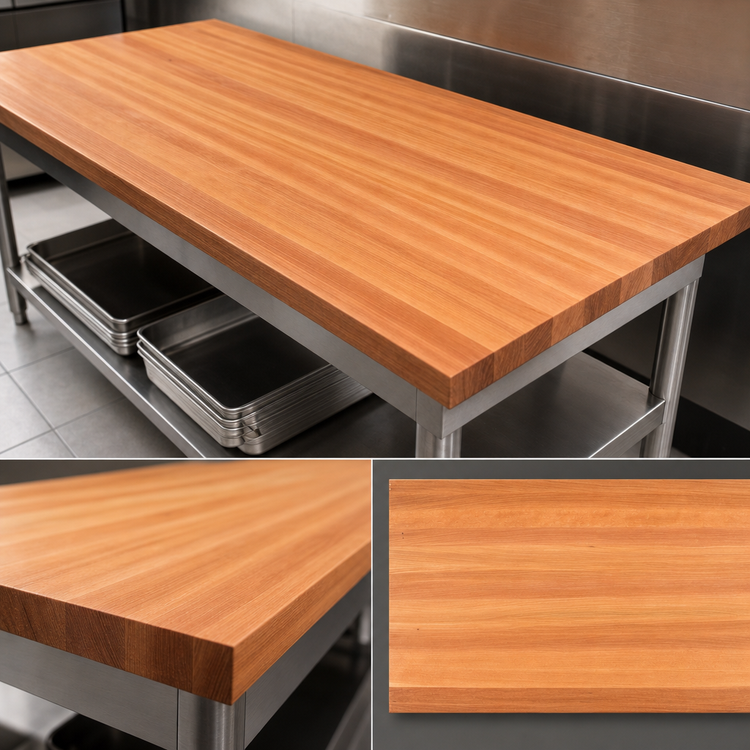 Product image #4 for Boos Block American Cherry Edge Grain Kitchen Countertop, 72 x 32 x 2-1/4 Inch, Oil Finish