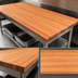 Thumbnail image #4 for Boos Block American Cherry Edge Grain Kitchen Countertop, 72 x 32 x 2-1/4 Inch, Oil Finish