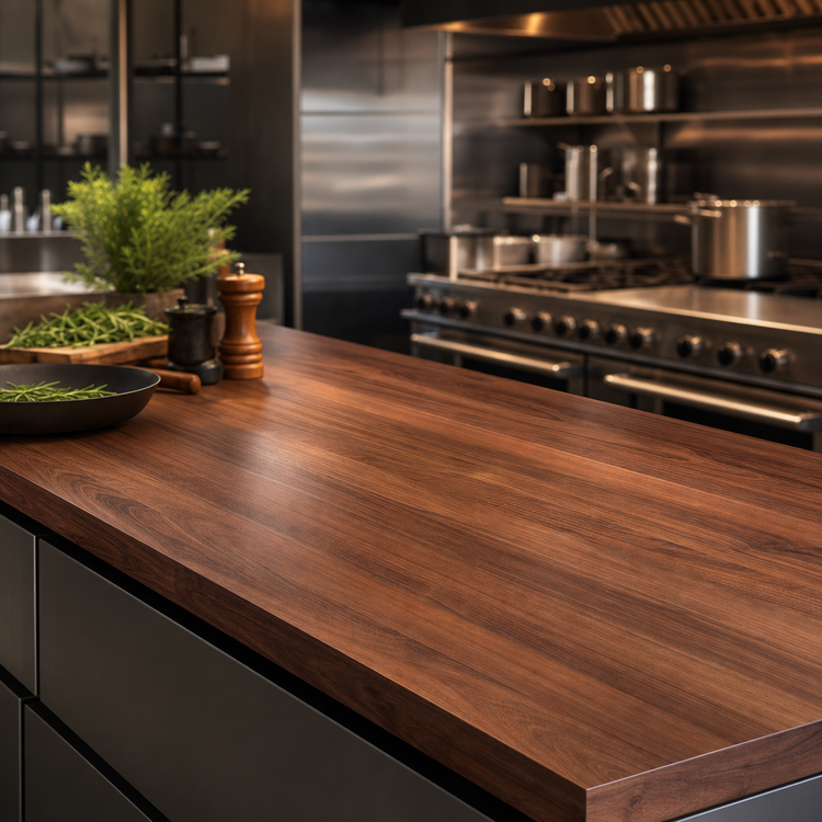 Product image #4 for Boos Block American Black Walnut Edge Grain Kitchen Countertop, 144 x 32 x 2-1/4 Inches