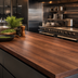 Thumbnail image #4 for Boos Block American Black Walnut Edge Grain Kitchen Countertop, 144 x 32 x 2-1/4 Inches