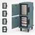 Thumbnail image #5 for Cambro Ultra Camcart 2-Compartment Heated Top-Door Front-Loading Food Pan Carrier