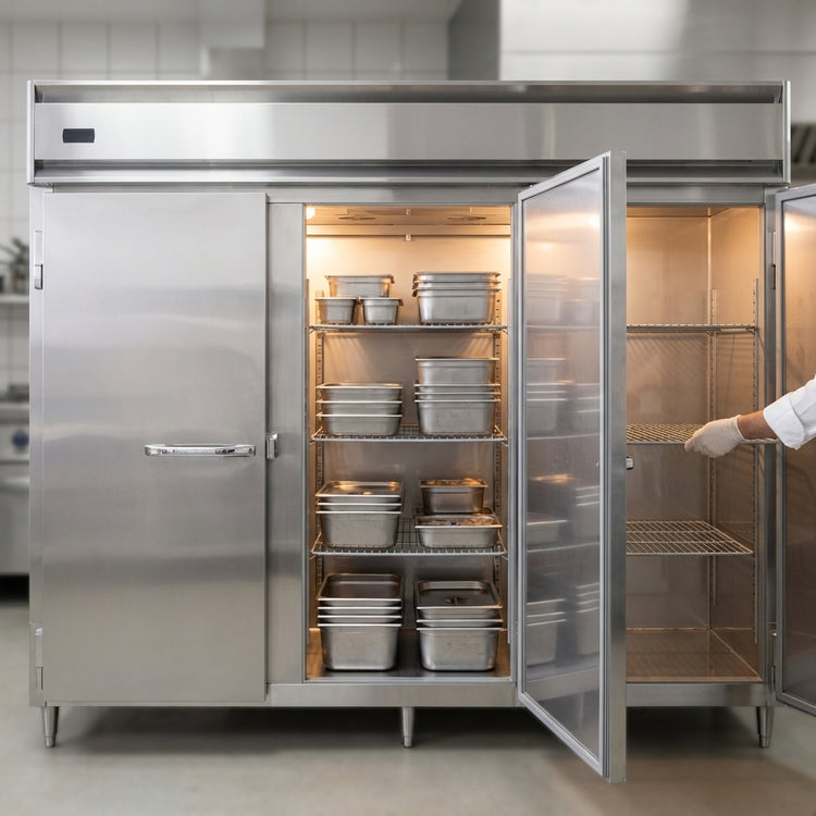 Product image #3 for Continental Refrigerator DL3WE Designer Line Extra-Wide Three-Section Heated Holding Cabinet