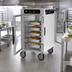 Thumbnail image #5 for Metro HotBlox™ Mobile Narrow 8-Pan Pass-Thru Insulated Holding Cabinet, Half-Height, Digital Touchscreen, Clear Front and Rear Doors
