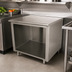 Thumbnail image #4 for Advance Tabco Special Value Economy Work Table, 72W x 24D, Flat Top, Open Front Cabinet Base, 16-Gauge 304 Stainless Steel