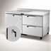 Thumbnail image #4 for True SPEC SERIES 60-Inch Two-Section Worktop Refrigerator with 1 Door and 2 Drawers