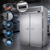 Thumbnail image #4 for Turbo Air PRO Series Roll-In Two-Section Solid Door Refrigerator, Top Mount Self-Contained, 81.87 Cu. Ft.