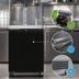 Thumbnail image #4 for Continental Refrigerator 24-Inch Flat-Top Keg Cooler, 8.0 Cu. Ft., 1 Column, Black Enamel, R-290