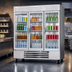 Thumbnail image #5 for Beverage-Air Vista Series 3-Section Glass Door Bottom-Mount Reach-In Refrigerator