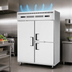 Thumbnail image #4 for Everest Refrigeration 2-Section Dual Temperature Reach-In Refrigerator/Freezer Combo, 59 Inch Wide, Top-Mount Self-Contained