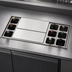 Thumbnail image #4 for Top Shelf 9-Bottle Underbar Bottle Well With 2-Piece Stainless Steel Sliding Cover, 36 Inch