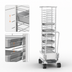 Thumbnail image #4 for RATIONAL 20-Half-Size Mobile Oven Rack, 20 U Rails, 2-1/2 Inch Spacing
