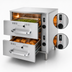 Thumbnail image #4 for RedHots Freestanding Narrow 2-Drawer Warming Drawer, 240V
