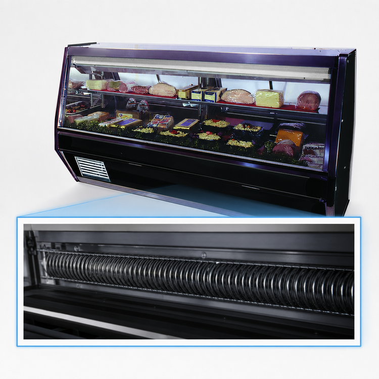 Product image #4 for Howard-McCray 40E Series 76-1/2-Inch Straight Glass Remote Deli Meat & Cheese Service Case with LED Lighting