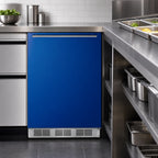 Thumbnail image #5 for Summit Commercial Summit Appliance BRF611WHBADA ADA Undercounter Refrigerator-Freezer, 5.1 cu. ft., Cobalt Blue Door