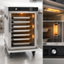 Thumbnail image #4 for Cres Cor Half-Height Insulated Mobile Heated Holding Cabinet for 18 x 26 Pans, 8-Pan Capacity, 120V