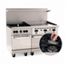 Thumbnail image #4 for Vulcan Endurance 60-Inch Gas Restaurant Range with 4 Open Burners, 36-Inch Griddle, and 2 Standard Oven Bases