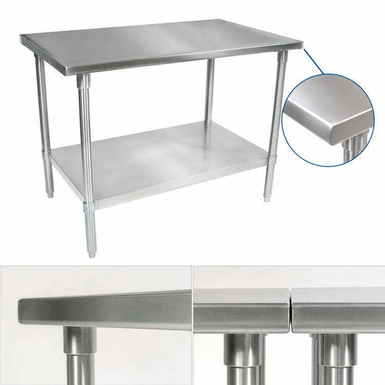 Product image #4 for John Boos 84 x 48-Inch Stainless Steel Top Work Table with Adjustable Undershelf