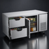 Thumbnail image #4 for Beverage-Air Two-Section Undercounter Refrigerator with 2 Drawers and 1 Door, 67 Inch, 27 Cu. Ft., Self-Contained Side-Mounted, Stainless Steel
