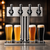 Thumbnail image #4 for Spec-Bar Brass 4-Faucet Countertop Beer Dispenser with Drip Tray