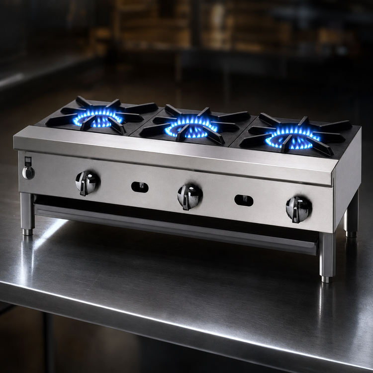 Product image #4 for Jade Range Supreme JHP-448-F 48-Inch Floor Model Gas Hot Plate with 4 Burners