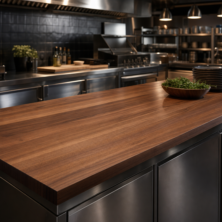 Product image #4 for Boos Block American Black Walnut Edge Grain Countertop, 132 x 36 x 3 Inch, Flat
