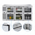 Thumbnail image #4 for True Premier Bar 84-Inch Three-Section Pass-Thru Refrigerated Back Bar Cooler with 6 Glass Doors