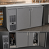 Thumbnail image #3 for Glastender Pass-Thru Front-Serviced Back Bar Cooler, 60 Inch, Two-Section, 4-Door